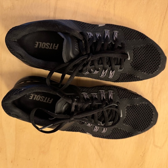 Nike Women's Air Max 2013 Black Silver Sz 9 555363 001 Running Shoes - Picture 3 of 6